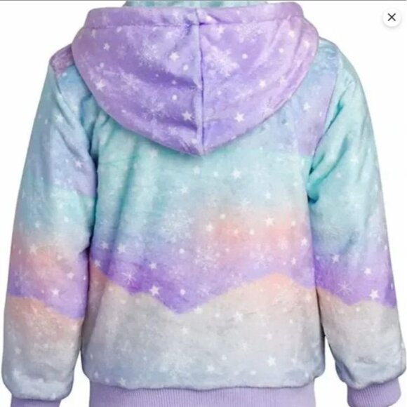 Disney Frozen Kids Hooded Jacket With Elsa & Anna Print Size‎ 3T 100% Polyester - Picture 2 of 5